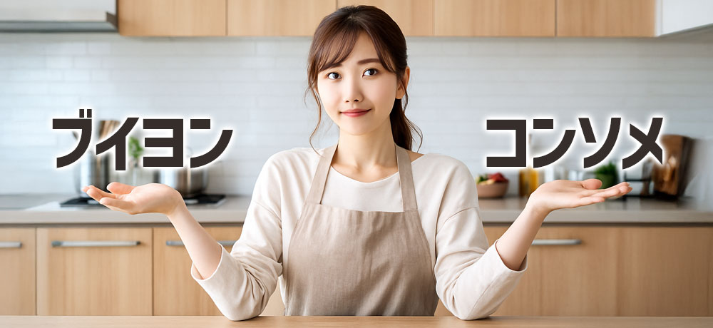 ブイヨンとコンソメの使い分け