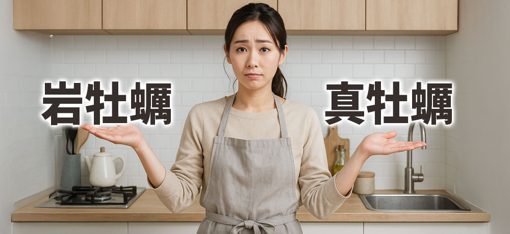 岩牡蠣と真牡蠣の違いを比較