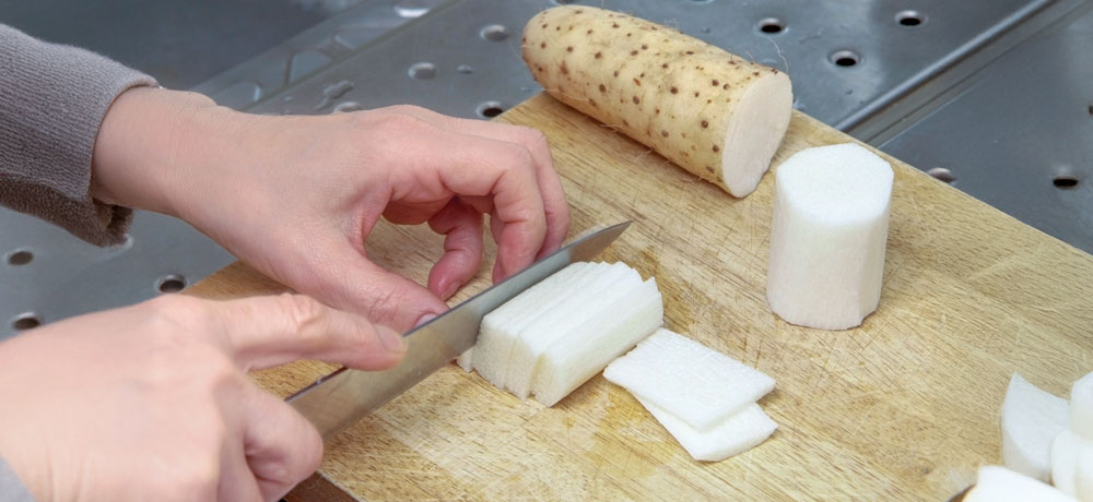 シャキシャキ感を活かす切り方