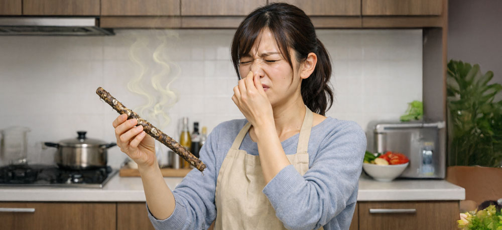 ① 酸っぱいにおいや異常な悪臭がする