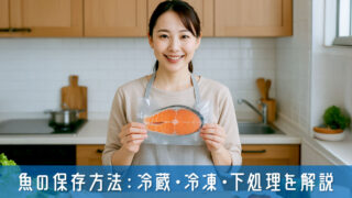 魚の保存方法で差が出る！料理初心者でもできる冷蔵・冷凍・下処理を解説