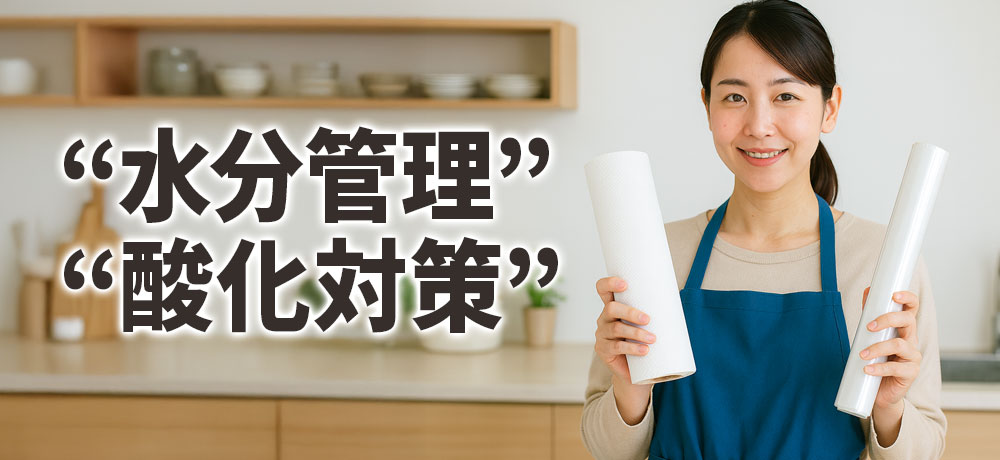 魚の保存前後の“水分管理”と“酸化対策”