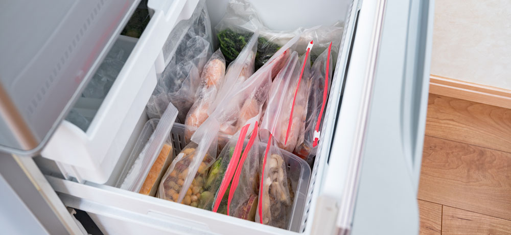 家庭用冷凍庫で品質を保つ工夫