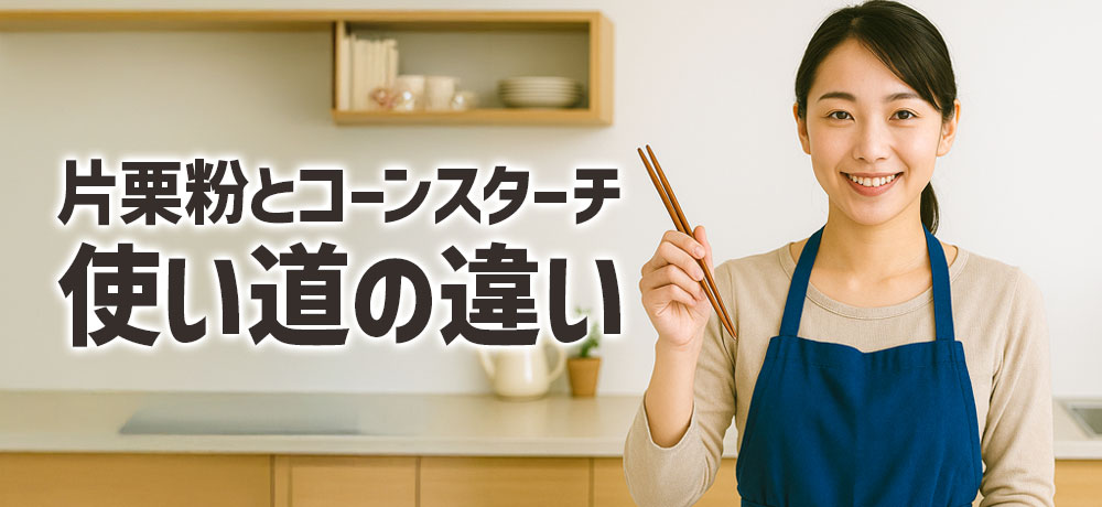 使い道でわかる片栗粉とコーンスターチの違い