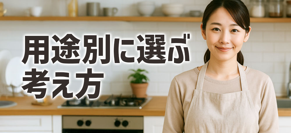 用途別に選ぶおすすめの考え方