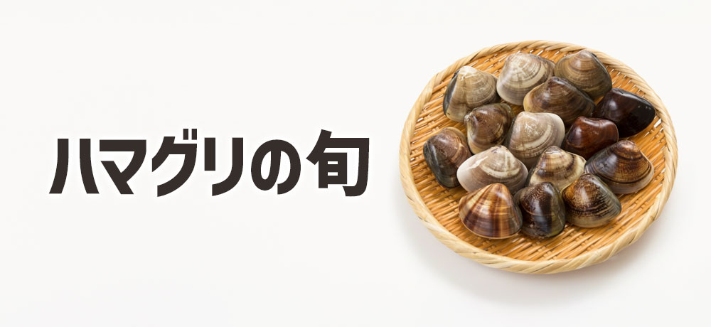 ハマグリがおいしい旬の時期