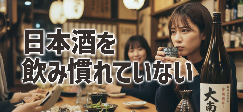 日本酒を飲み慣れていない