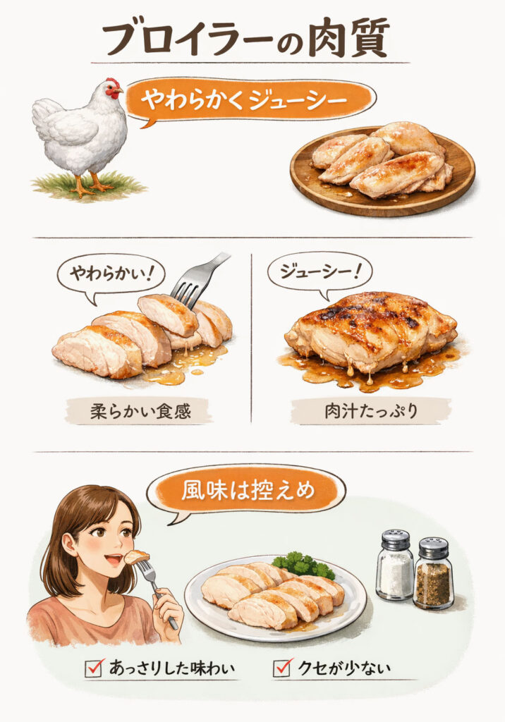 ブロイラーの肉質