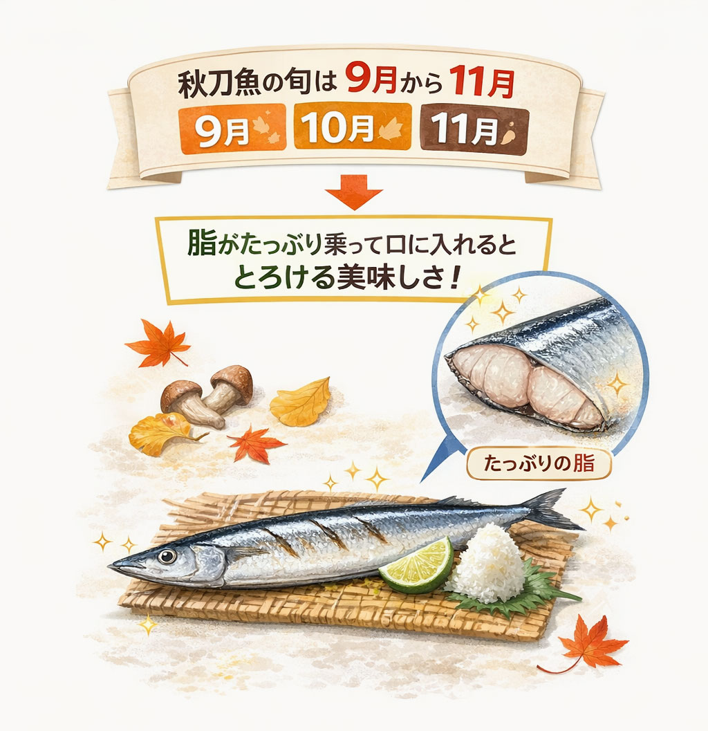 秋刀魚の旬
