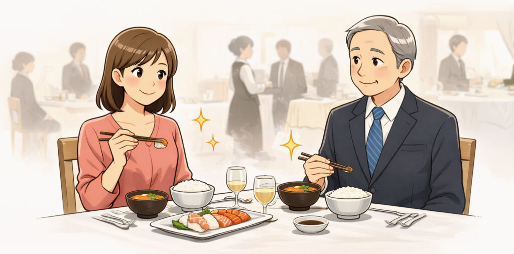 食事の場で恥をかかない