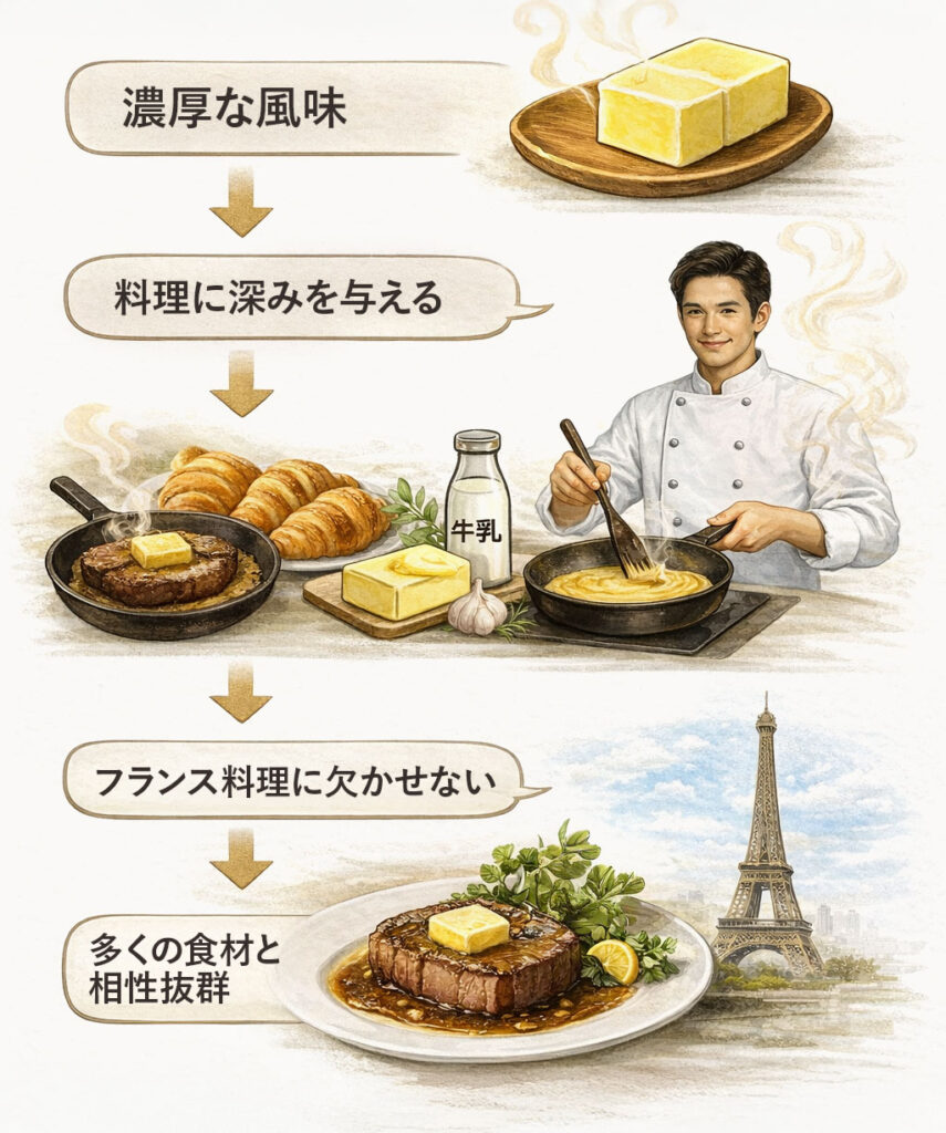 バターの豊かな風味とコク