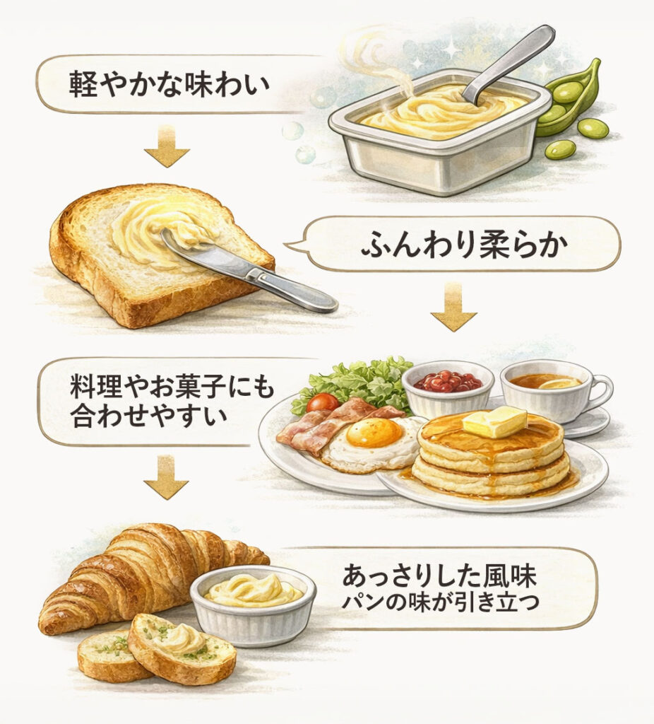 マーガリンの軽やかな味わい