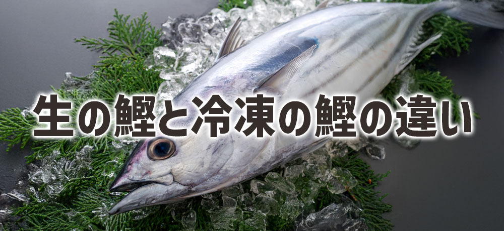 生の鰹と冷凍の鰹の違い