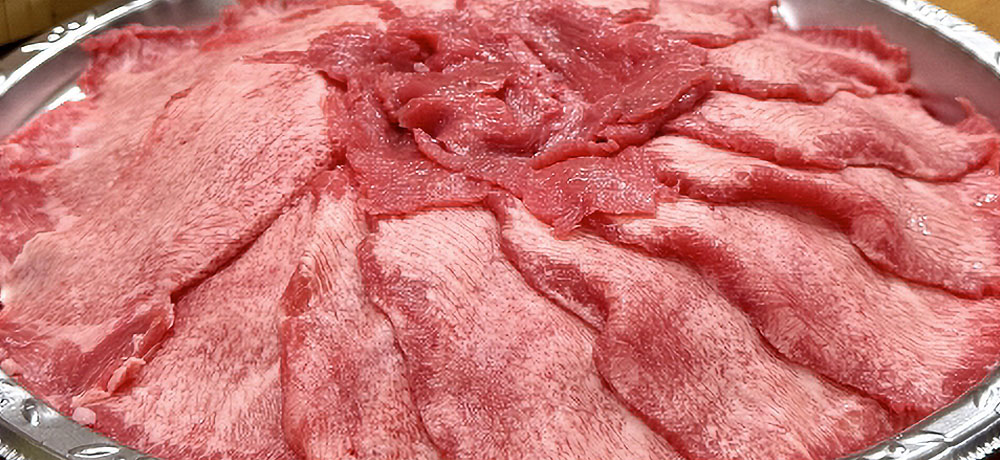 厚切り牛タンと薄切り牛タンの焼き分け