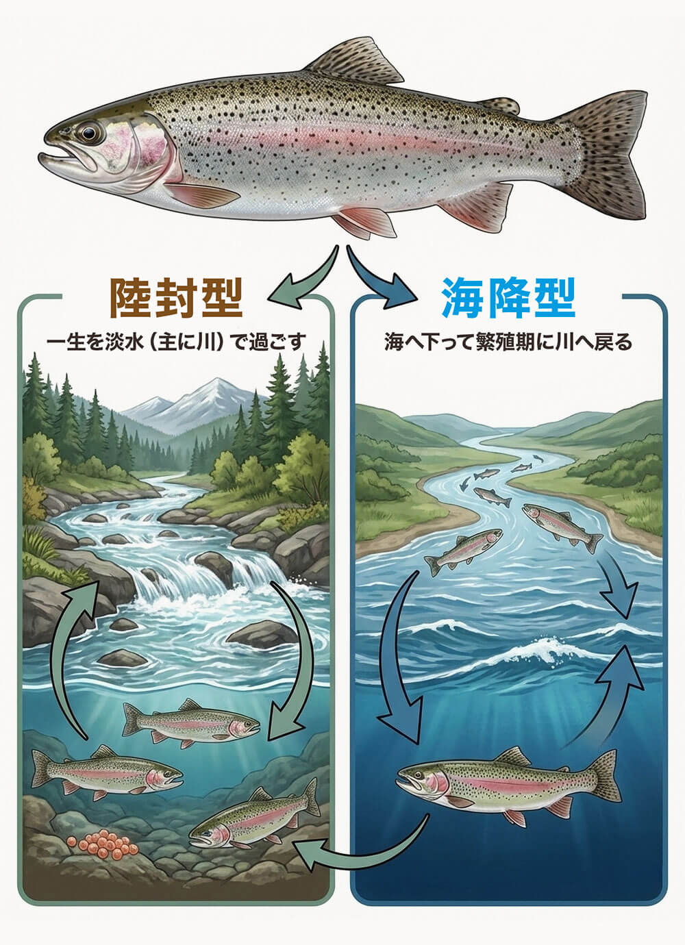 ニジマスの生態