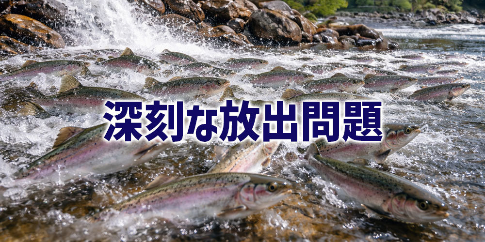ニジマスの深刻な放出問題