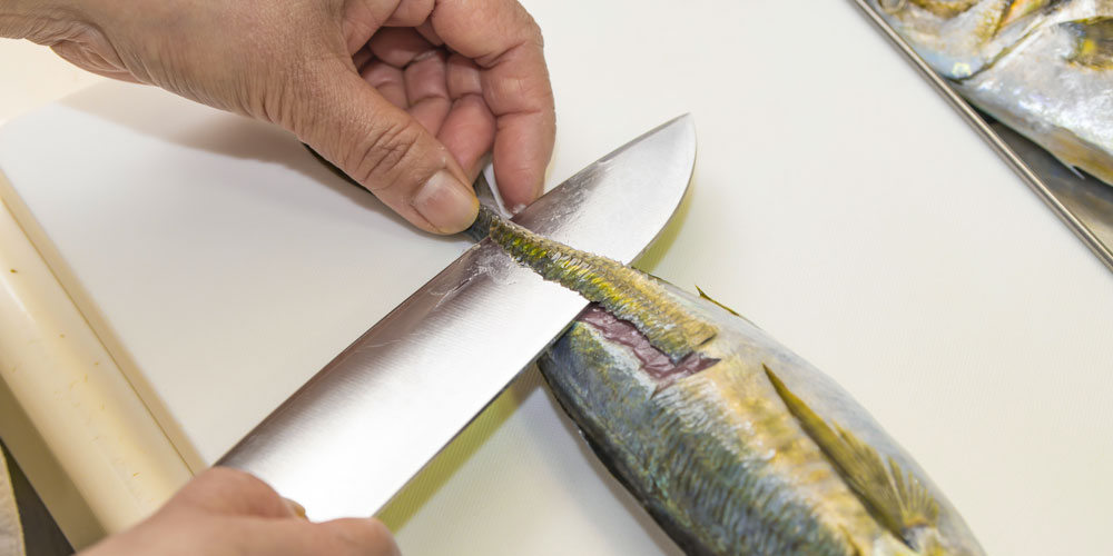 アジのゼイゴに注意