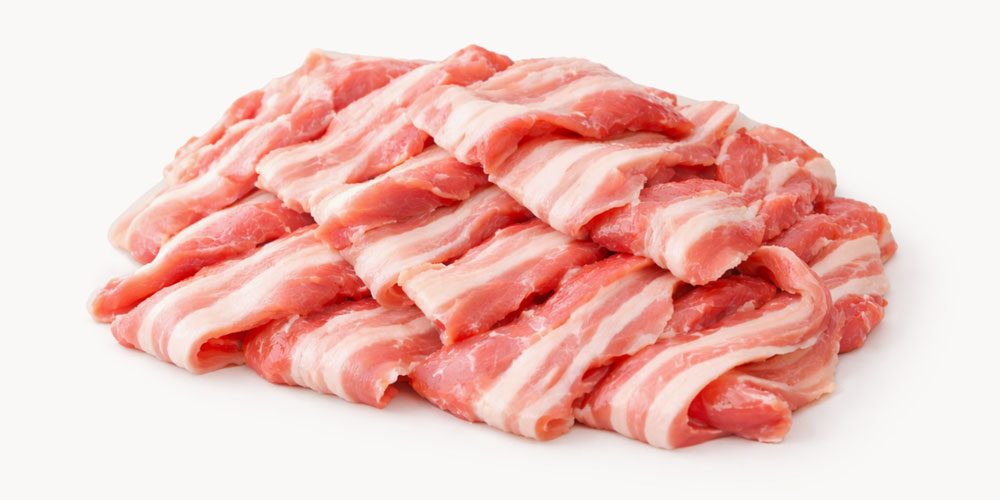 豚バラ肉は赤身と脂身のバランスが取れたものを使う