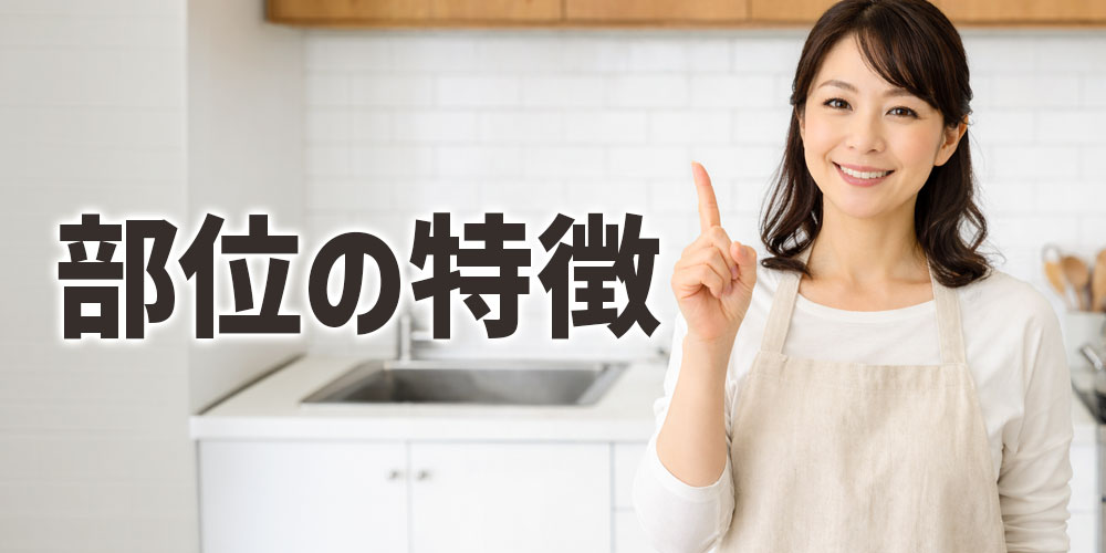 豚ロース肉と豚ヒレ肉の部位の特徴