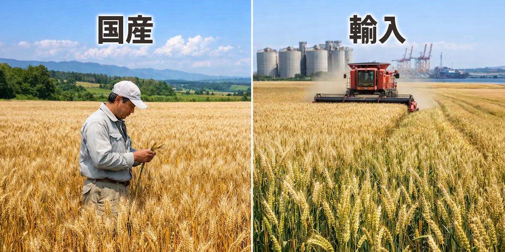国産小麦と輸入小麦の風味や性質の違い