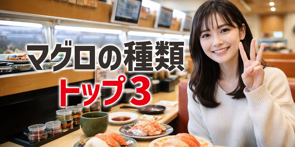 回転寿司で使われるマグロの種類トップ3