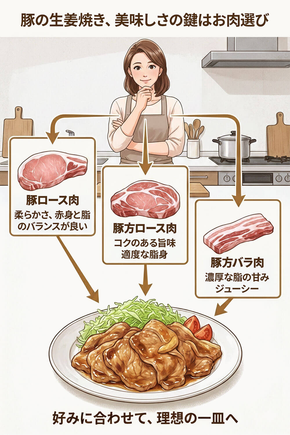 豚の生姜焼きに合う肉の部位