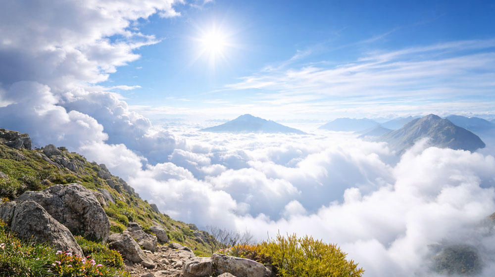 今好きな言葉（四字熟語）雲外蒼天（うんがいそうてん）