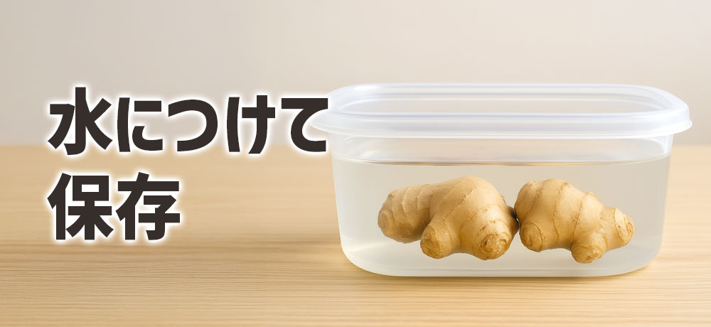 水につけて保存？