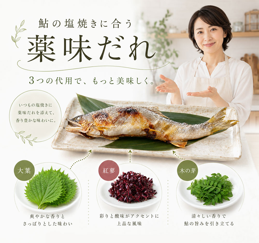 大葉酢ときゅうり酢以外の代用だれ