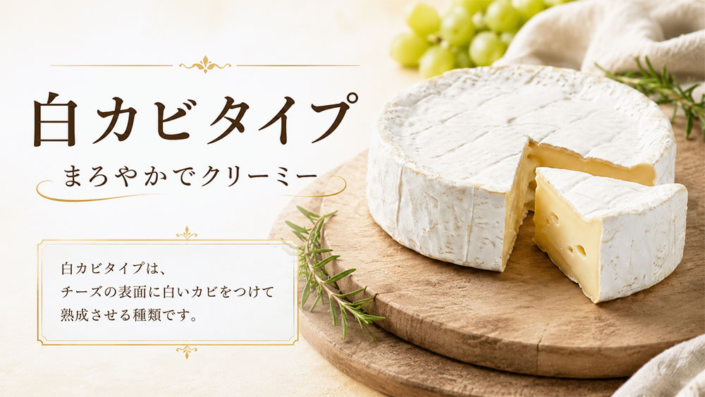 白カビタイプ：まろやかでクリーミー