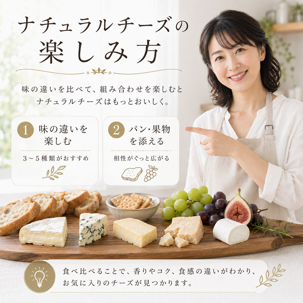ナチュラルチーズの楽しみ方