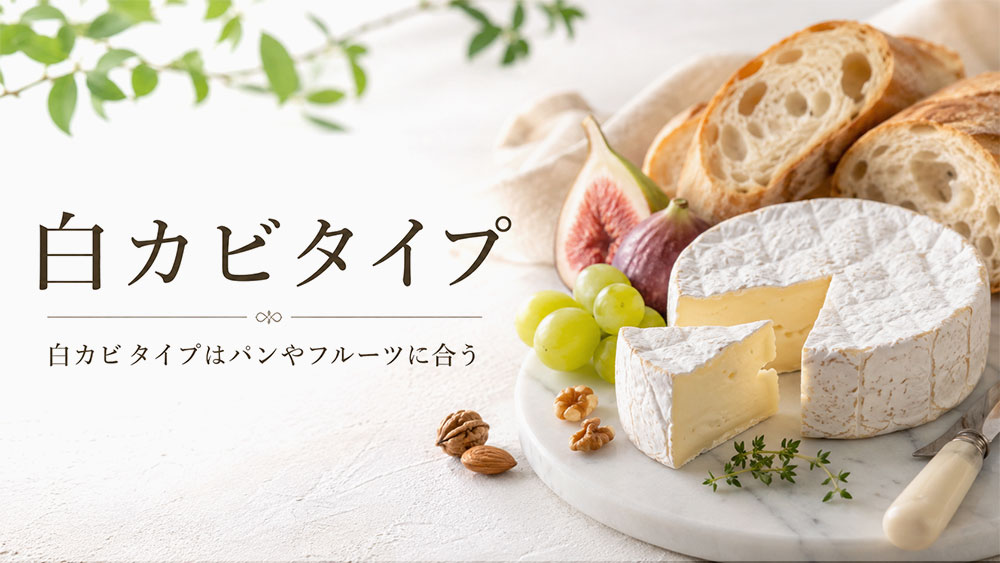 白カビタイプはパンやフルーツに合う