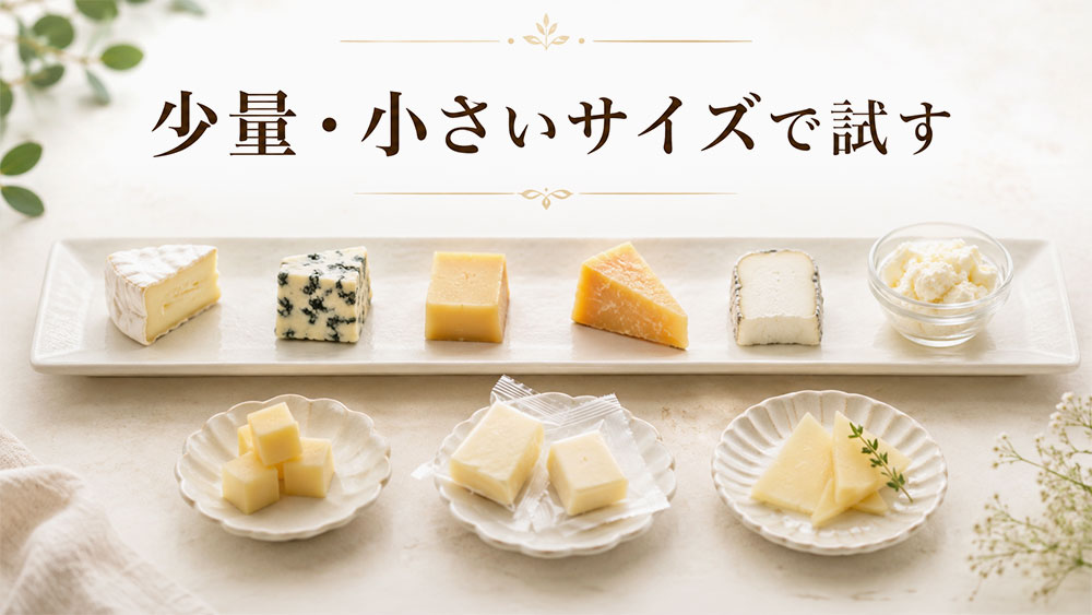少量・小さいサイズで試す
