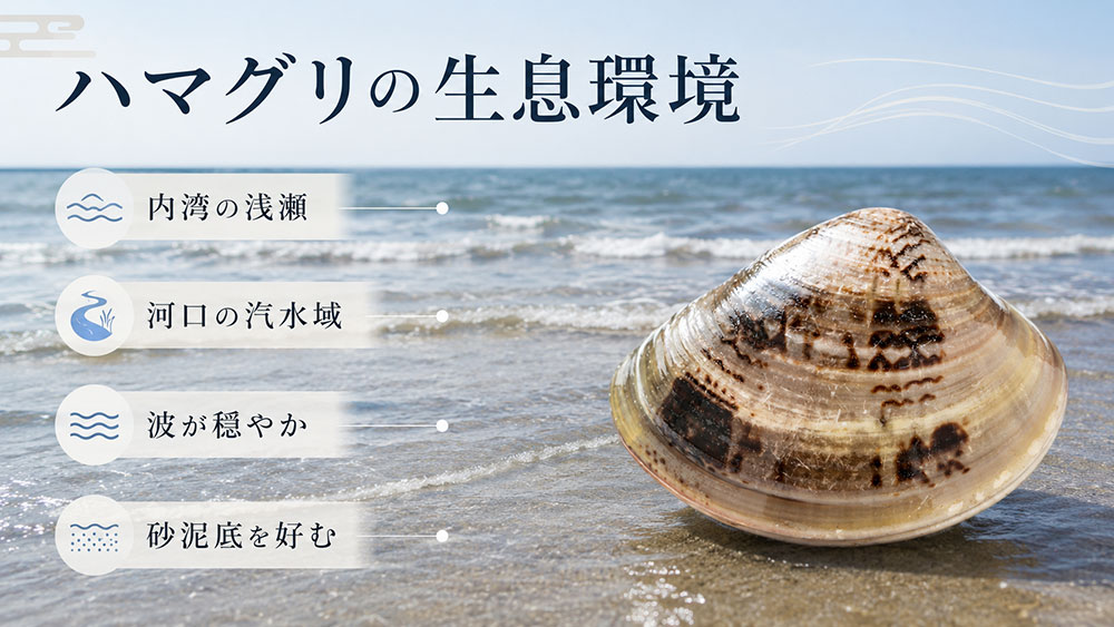 ハマグリの生息環境