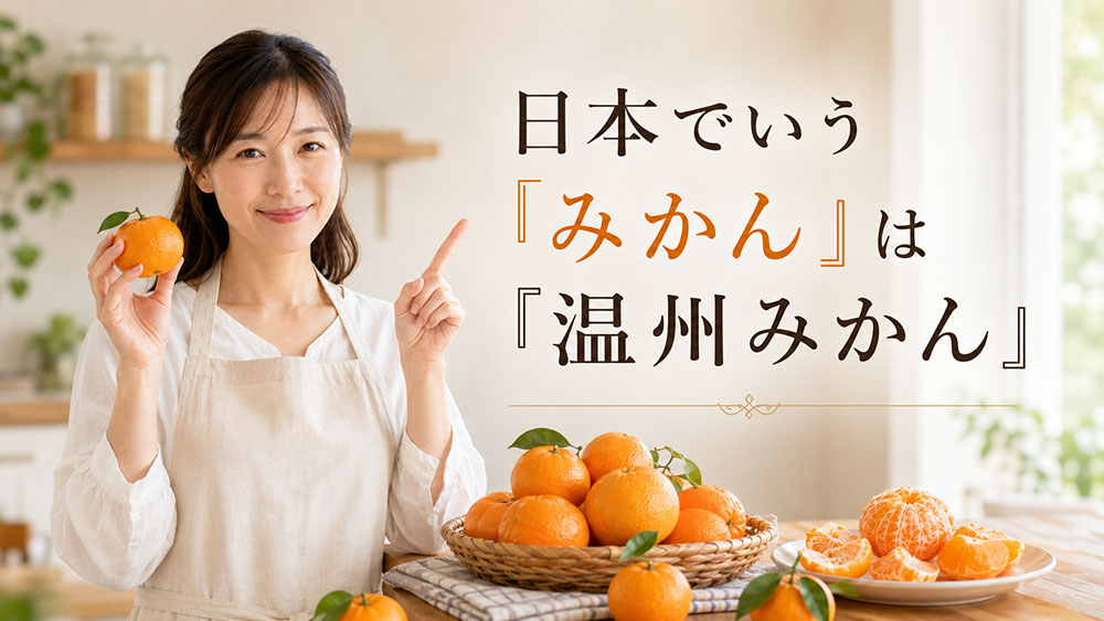 日本でいう「みかん」は「温州みかん」を指すことが多い