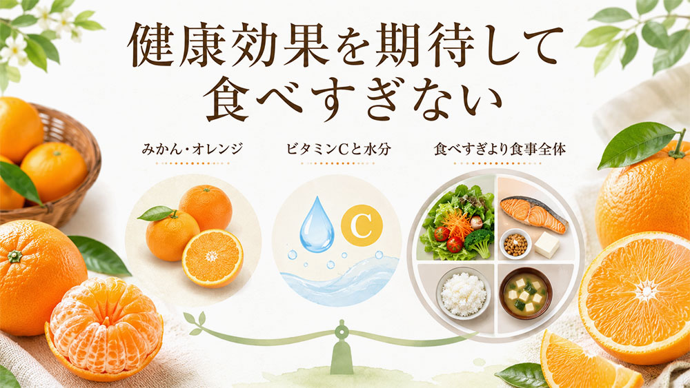 健康効果を期待して食べすぎない