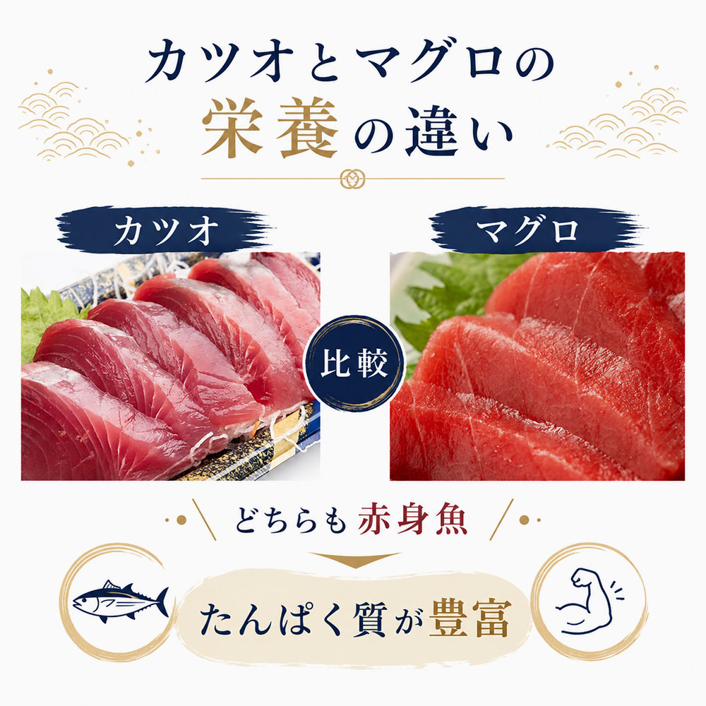 カツオとマグロの栄養の違い