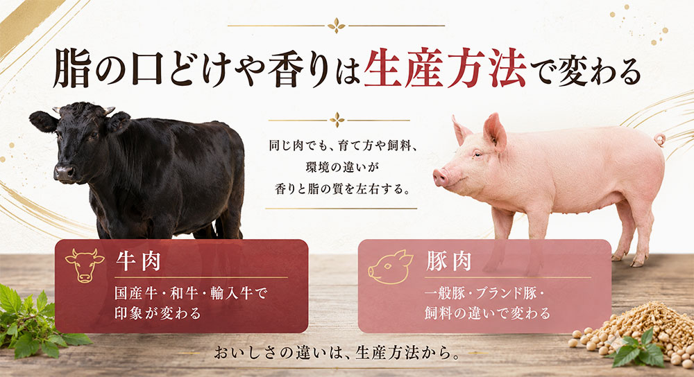 脂の口どけや香りは生産方法で変わる