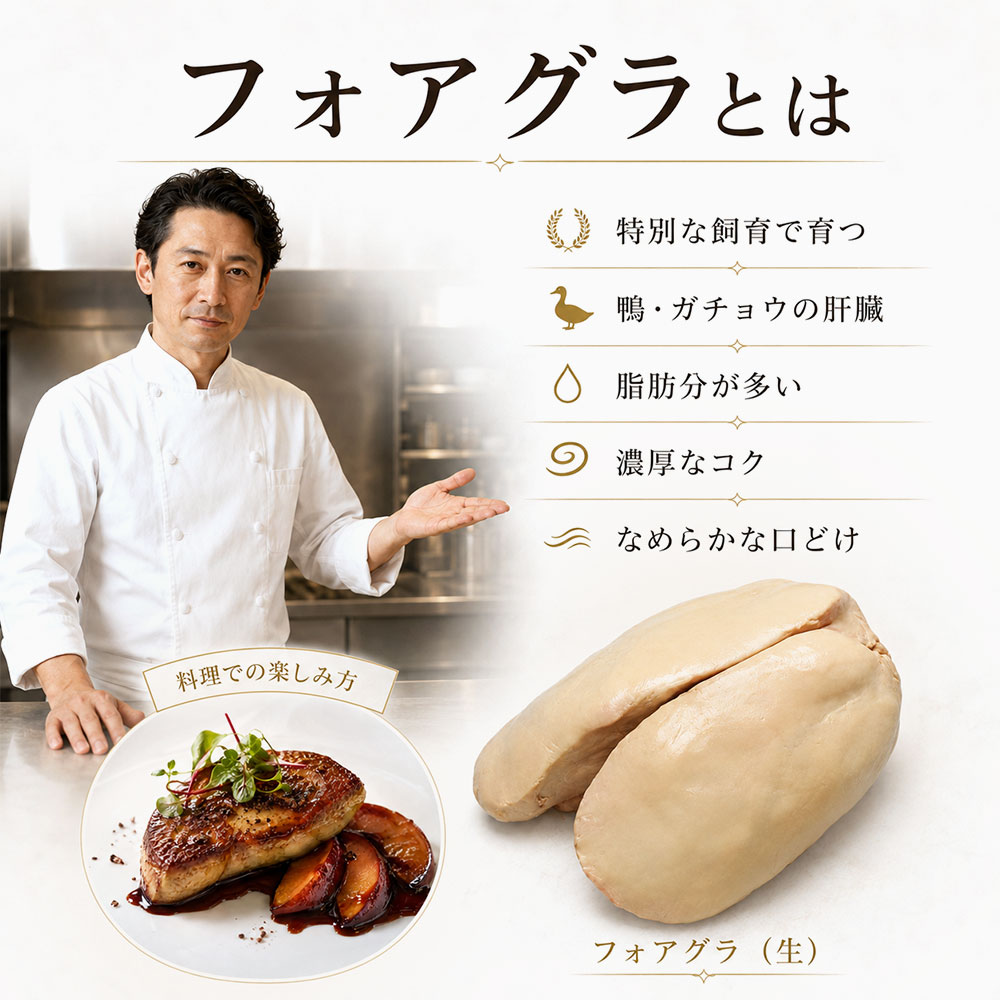 フォアグラとは?特徴・種類・味を簡単解説