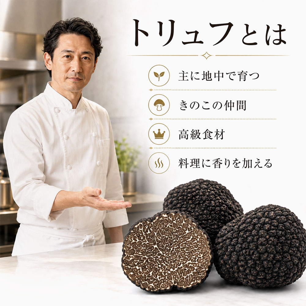 トリュフとは?特徴・種類・味を簡単解説