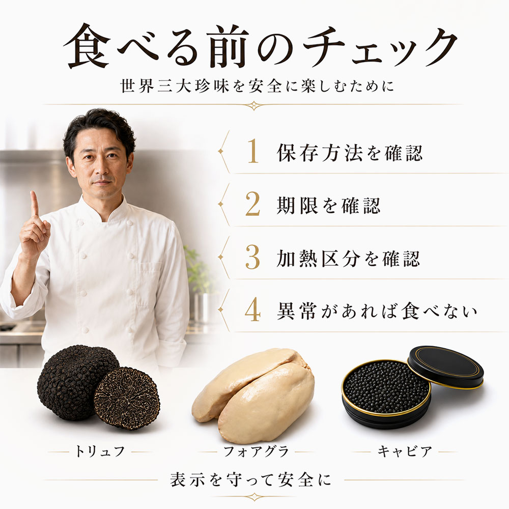 世界三大珍味を食べるときの注意点