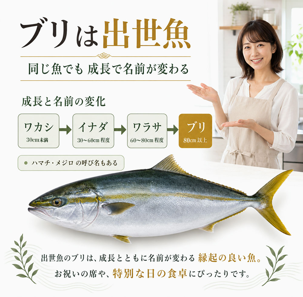 出世魚ブリの名前を順番に一覧で解説