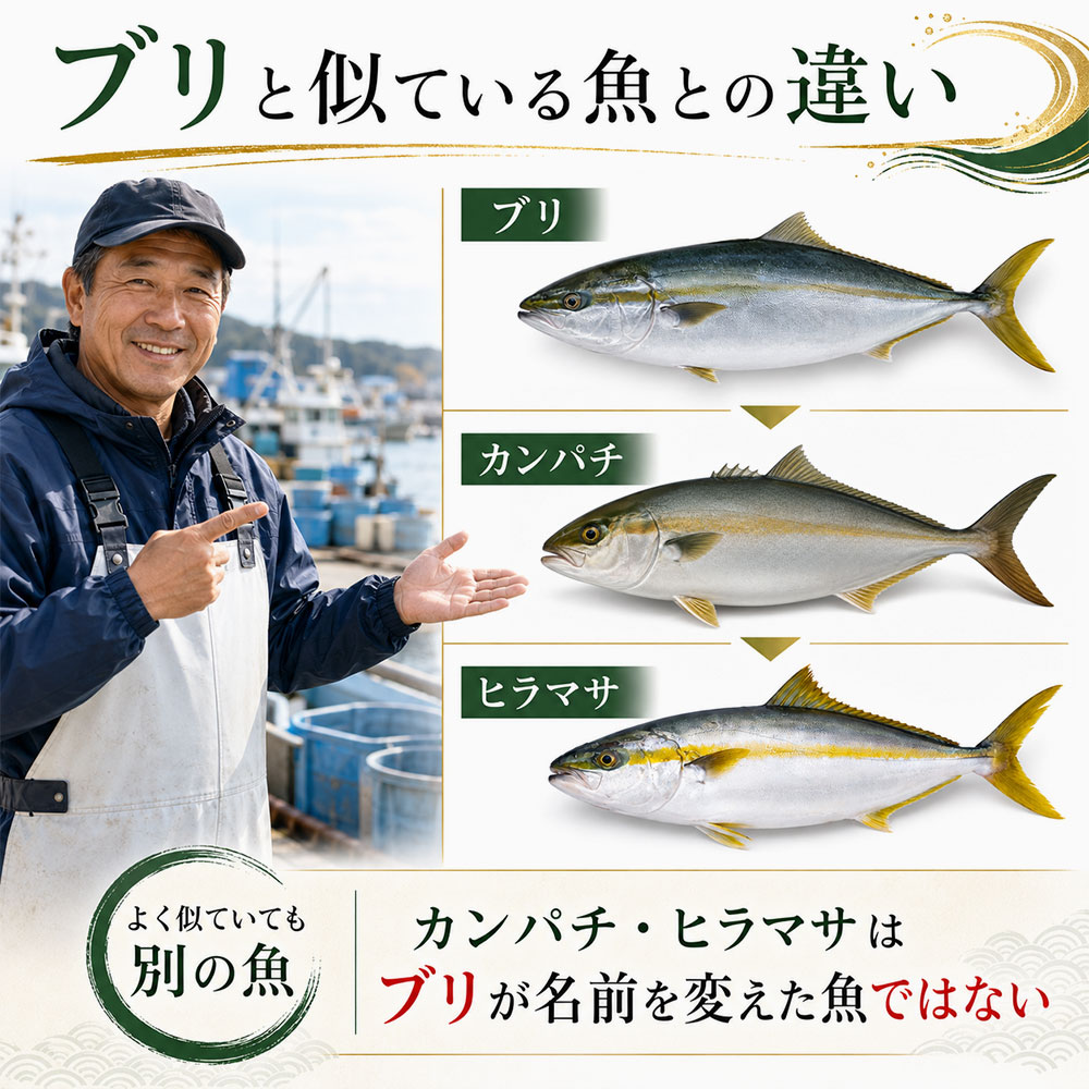 ブリと似ている魚との違い