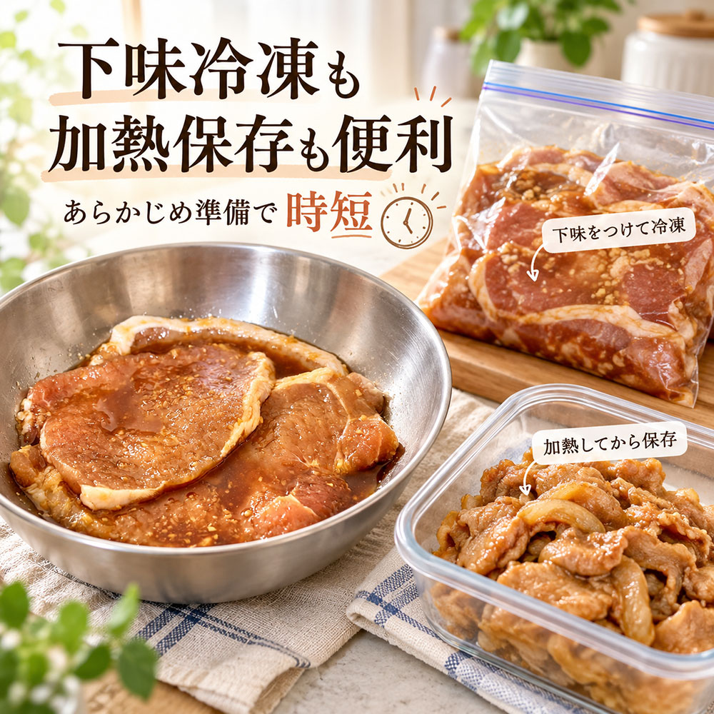 下味冷凍や加熱保存も便利！豚肉を無駄なく使い切る方法