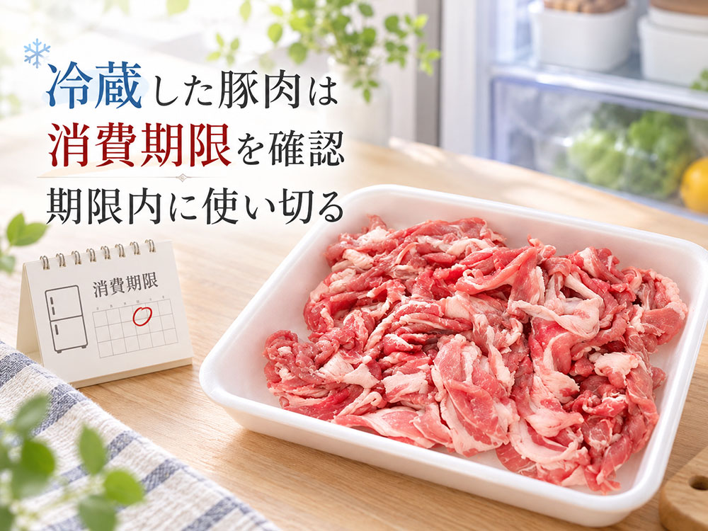 冷蔵した豚肉は何日もつ？消費期限と開封後の注意点