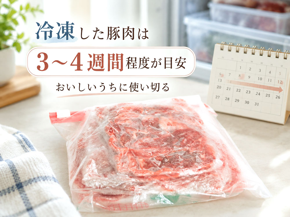 冷凍した豚肉は何週間もつ？切り方によって異なる日持ちの目安