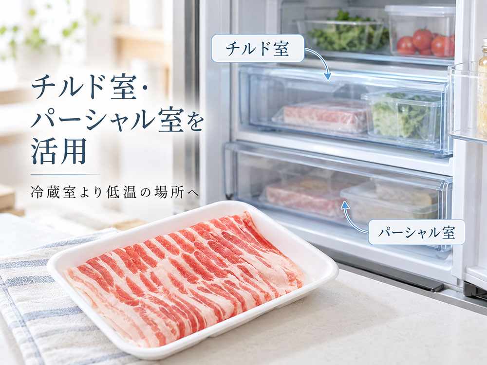 冷蔵庫のどこに入れる？チルド室・パーシャル室の使い分け