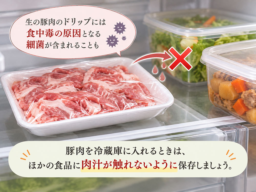 肉汁がほかの食品につかないように保存するコツ