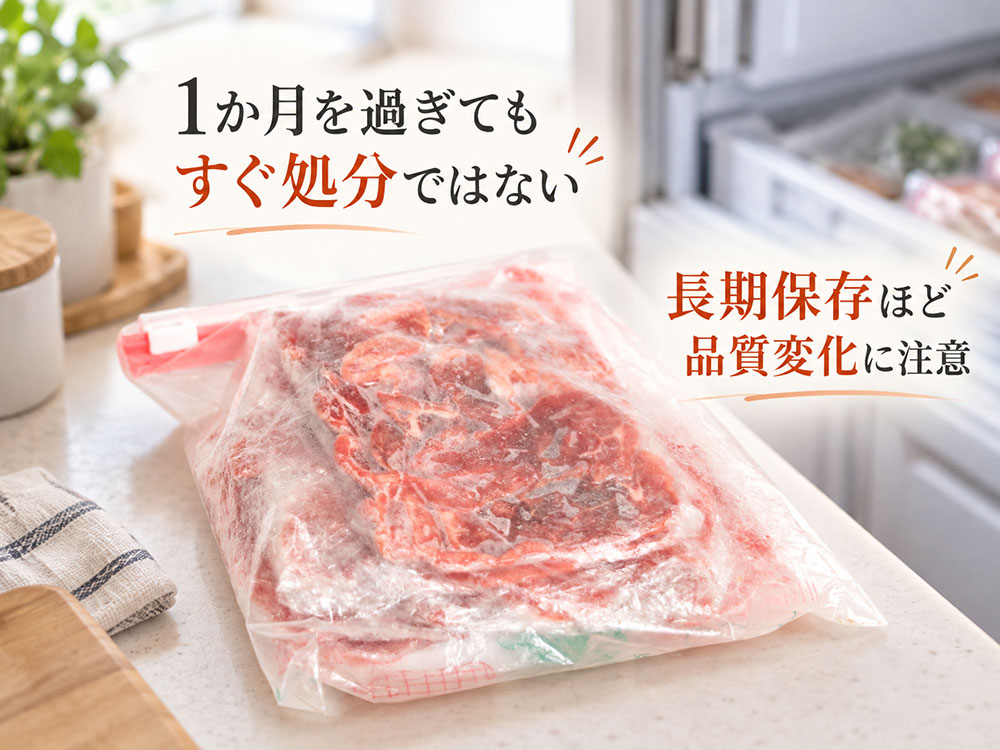 冷凍して1か月以上たった豚肉は大丈夫？長期保存の注意点