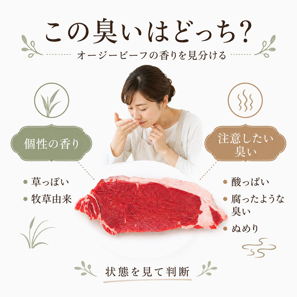 オージービーフの臭いと腐敗臭との違い